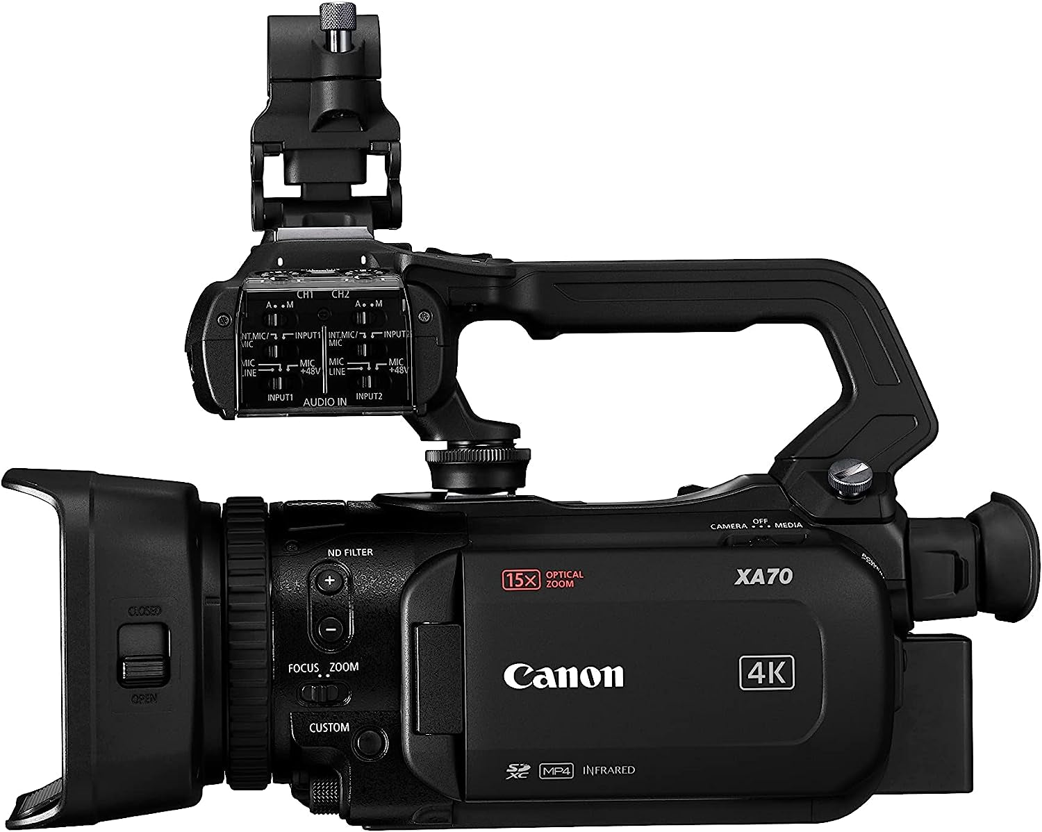 XA70.jpg Canon XA70 | Le camescope 4K compact et polyvalent – Image 2